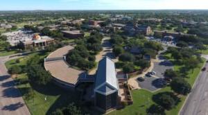 aerial view of Hardin-Simmons University campus